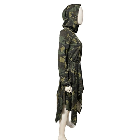 Long Sleeve Camouflage Hoodie asymmetrical Full Zip Jacket Dress
New - Picture 12 of 14